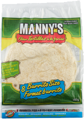 MANNY'S tortilla à la farine style burrito