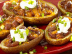 Super Loaded Chili Potato Skins