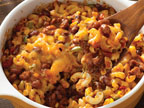 Chili Mac ‘n’ Cheese Bake